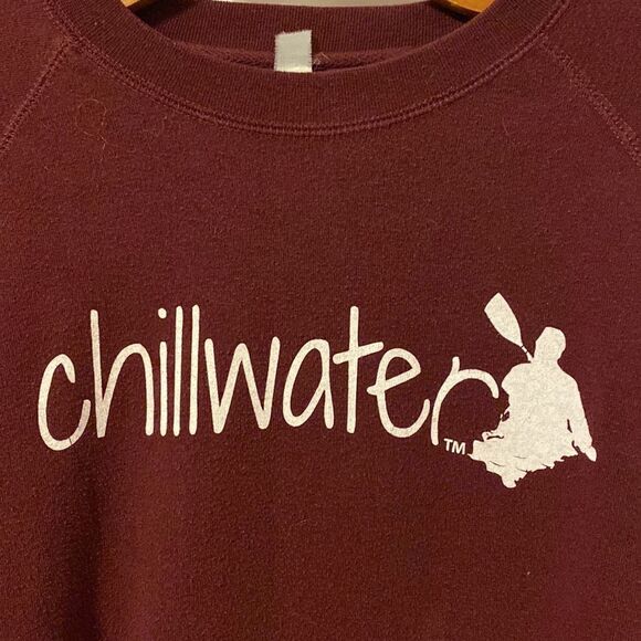 Chillwater Classic Kayak Maroon Sweatshirt EUC - Picture 2 of 5